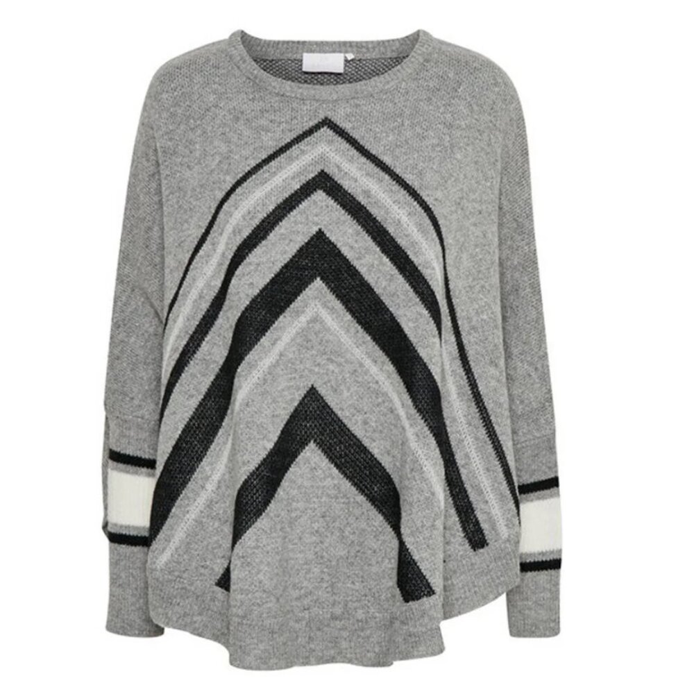 NWT KAFFE Jean Knit Poncho L/XL